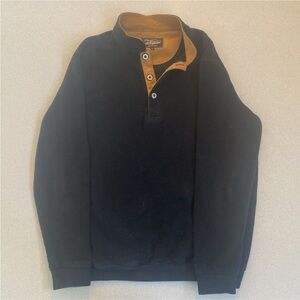 Black and Tan Pullover with Dog Logo